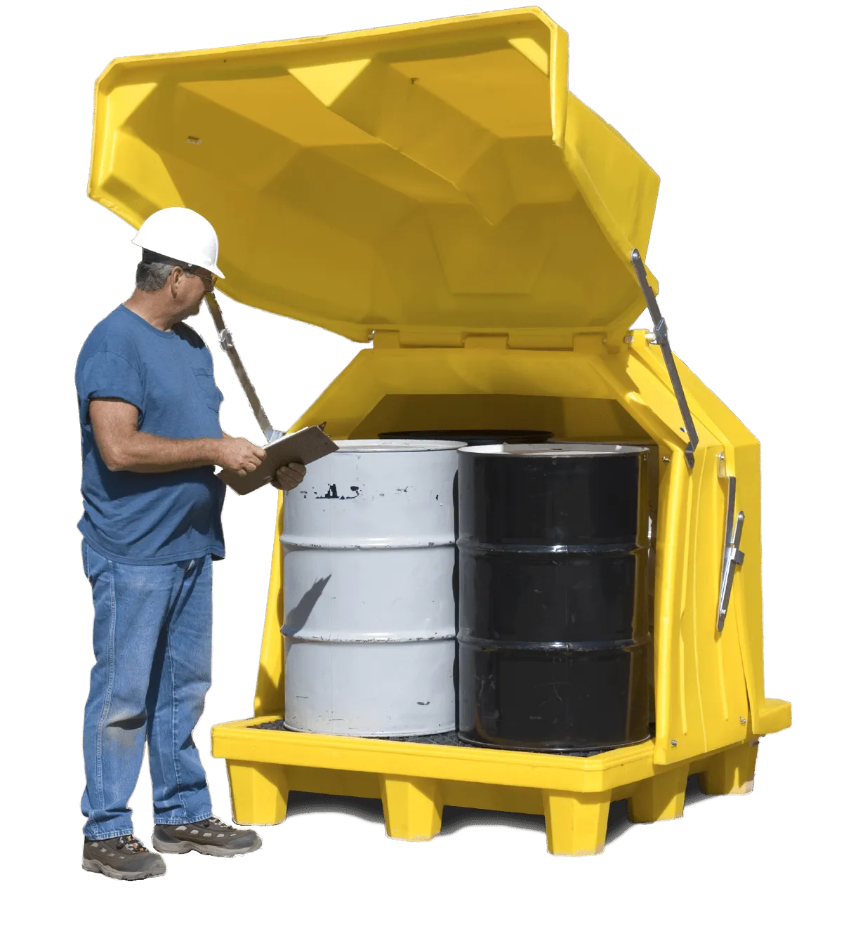 UltraTech 1080 Ultra-Hard Top Spill Pallet P4 Gull Wing