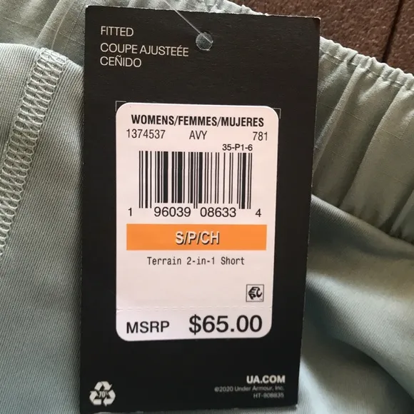 Under Armour 2-in-1 Hiking/Tennis/Athletic Shorts, NWT!