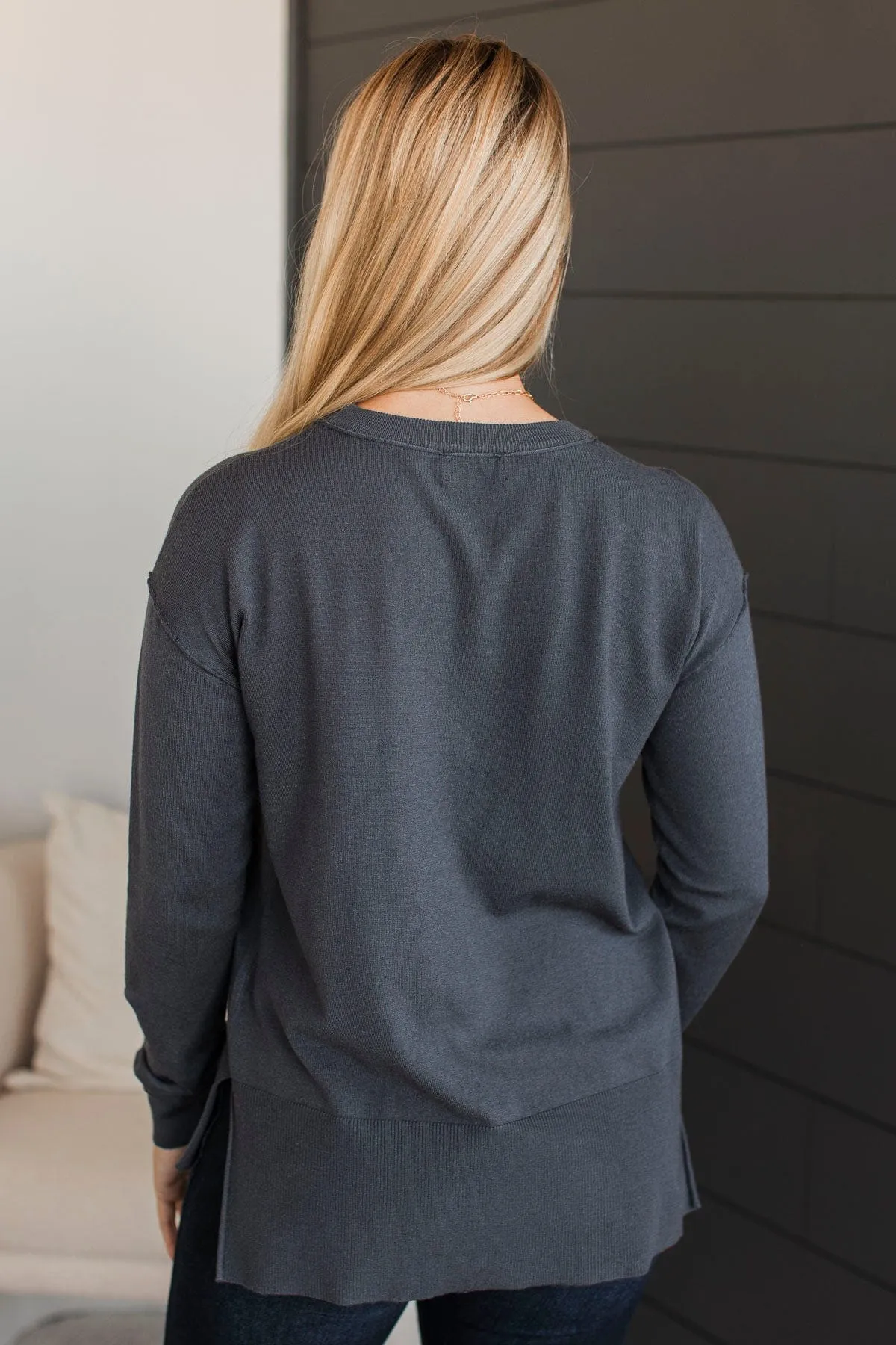 Unforgettable Days Lightweight Sweater- Eclipse Blue