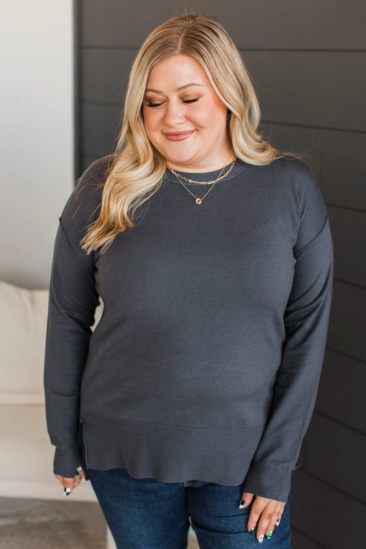 Unforgettable Days Lightweight Sweater- Eclipse Blue