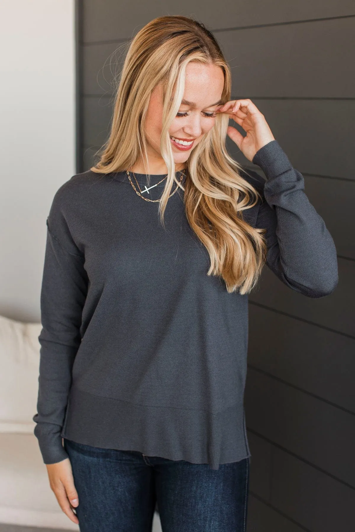 Unforgettable Days Lightweight Sweater- Eclipse Blue