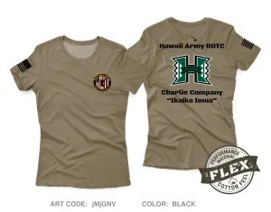 University of Hawaii Army ROTC Charlie Company Core Women's SS Flex Performance Tee - jMjGNV
