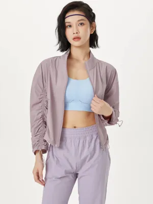 シワ加工軽くて薄いUVカットトップス
