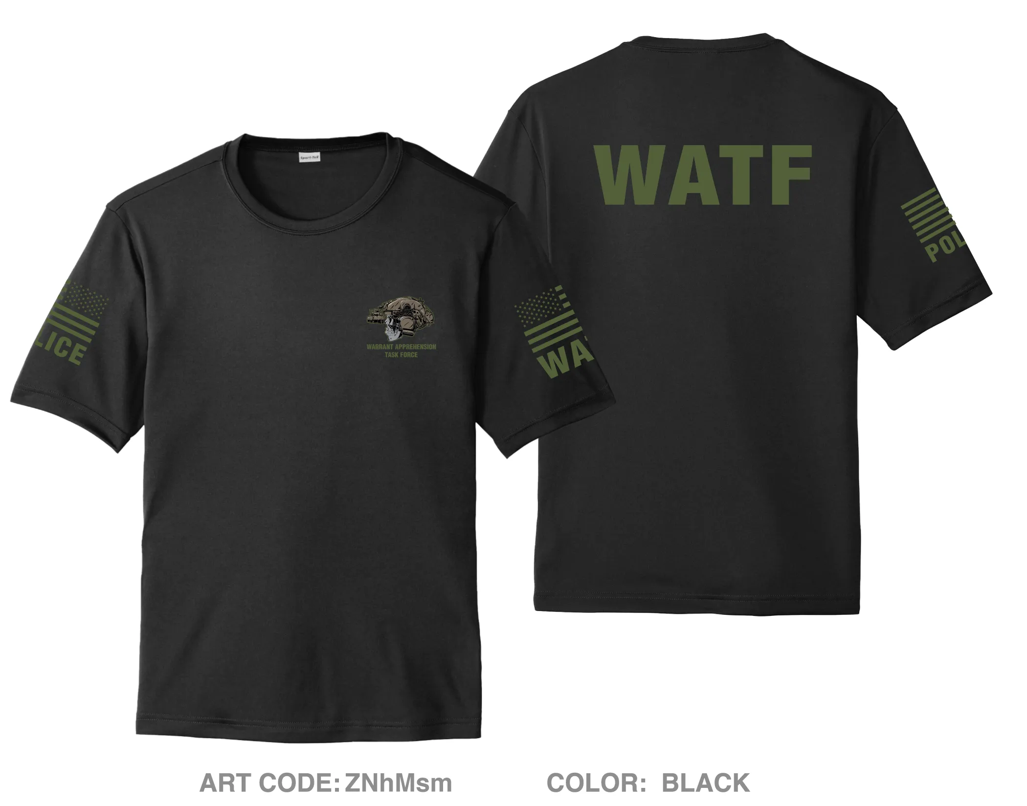 WARRANT APPREHENSION TASK FORCE Hi-Tech Performance Unisex SS Tee - ZNhMsm