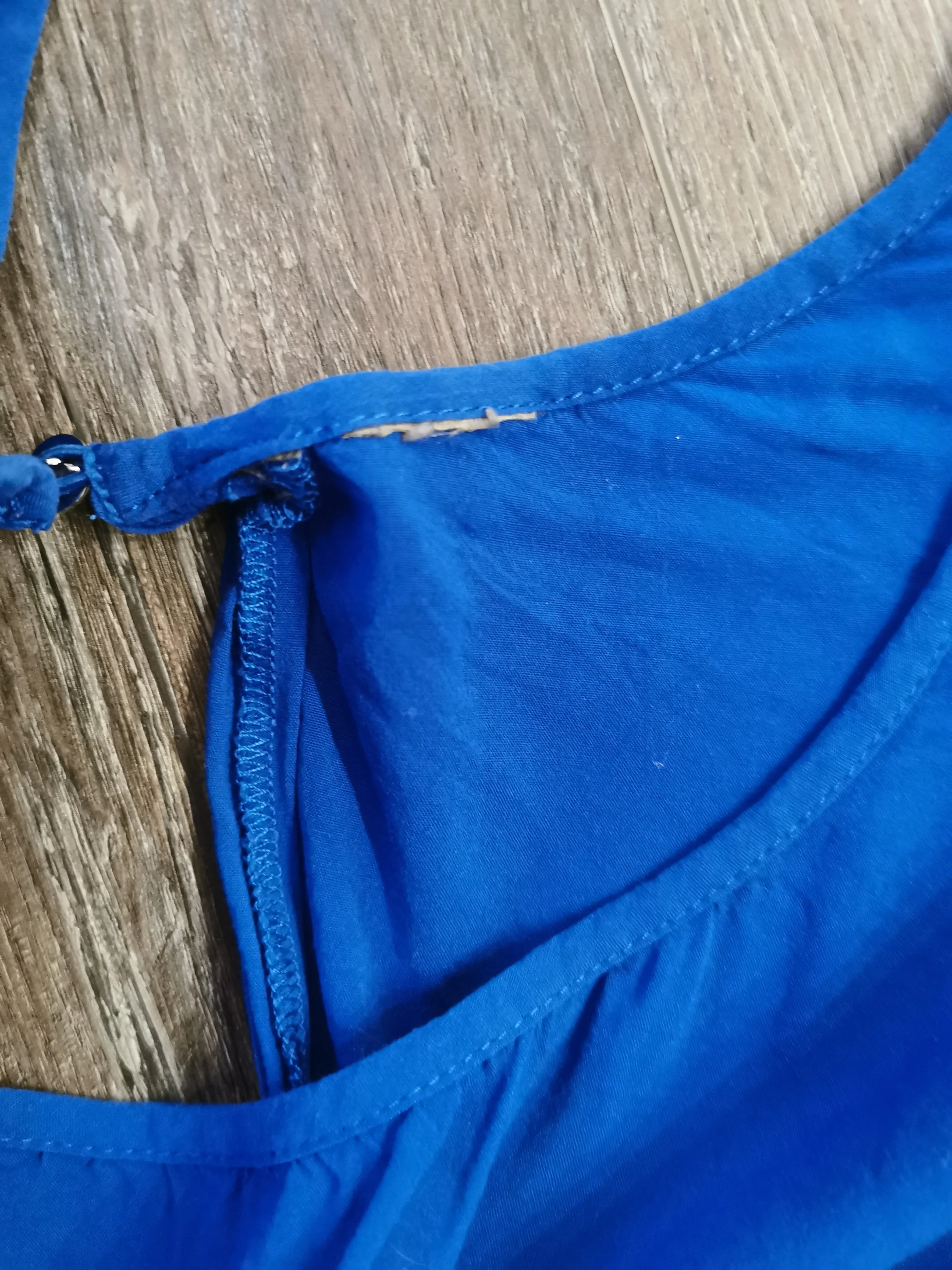 WOMENS PLUS SIZE 4X - Lightweight Colbalt Blue Dress Top EUC B20