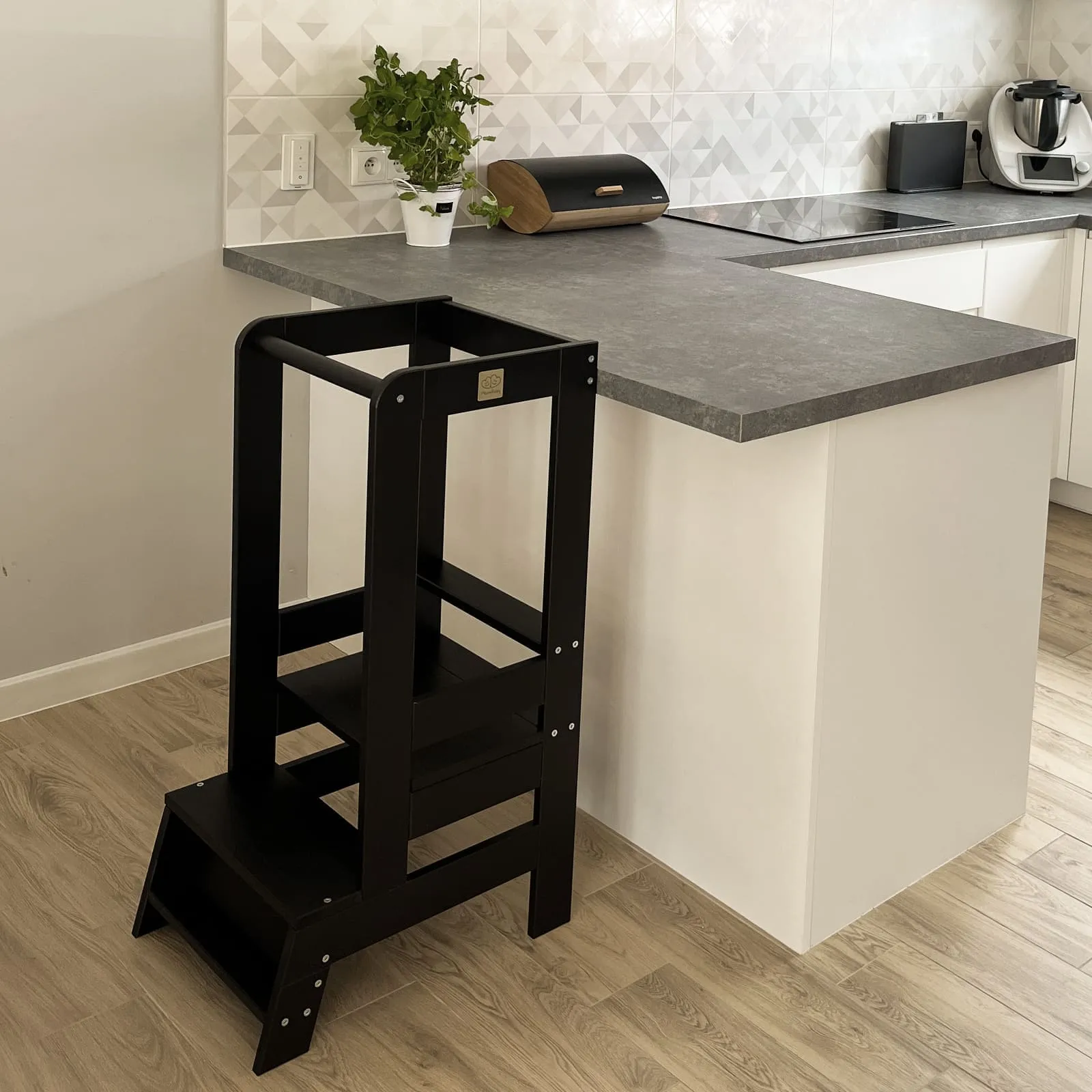 Wooden Kitchen Helper - Learning Tower For Kids By MeowBaby