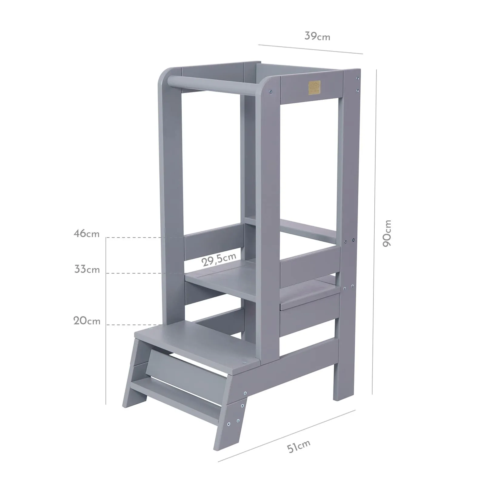 Wooden Kitchen Helper - Learning Tower For Kids By MeowBaby