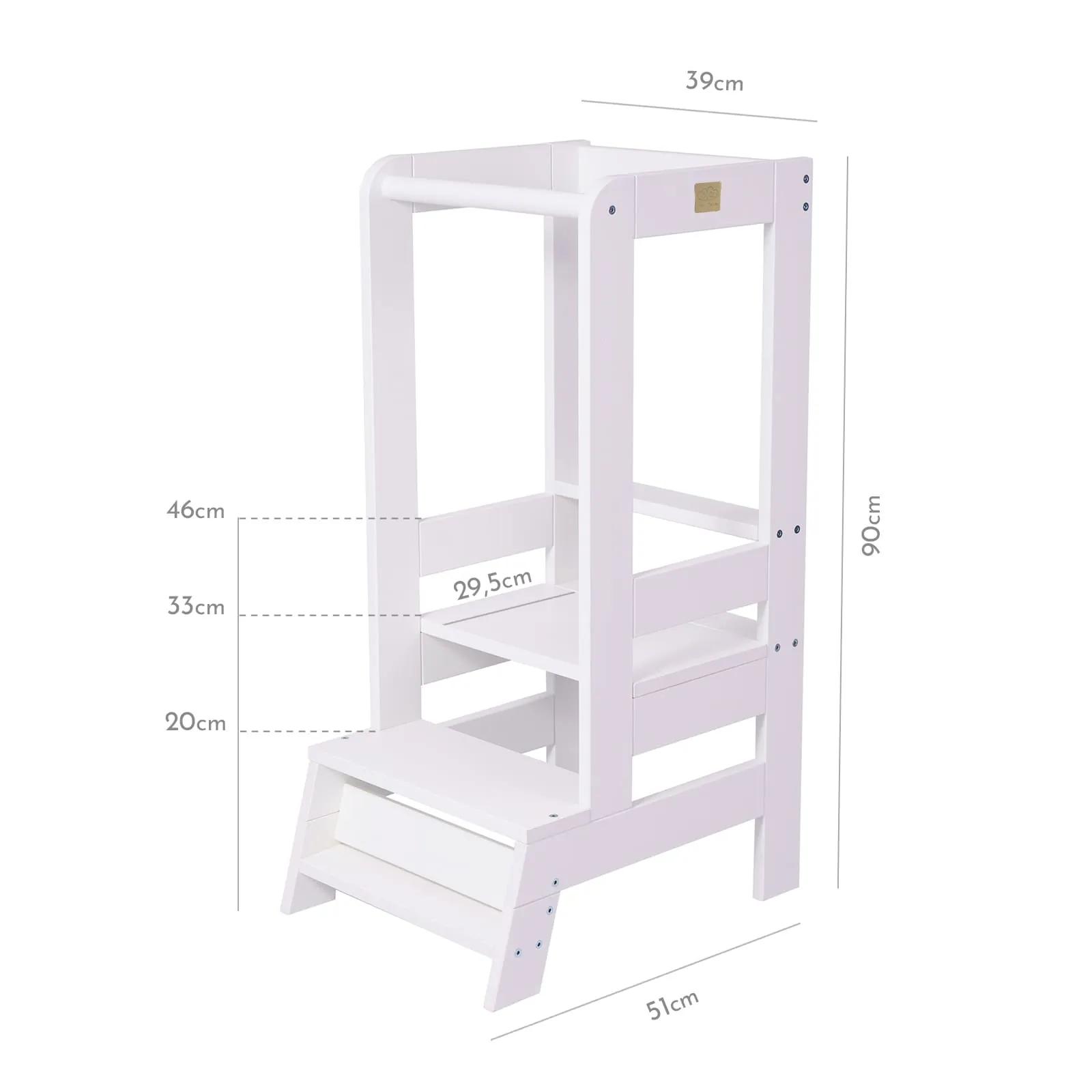Wooden Kitchen Helper - Learning Tower For Kids By MeowBaby